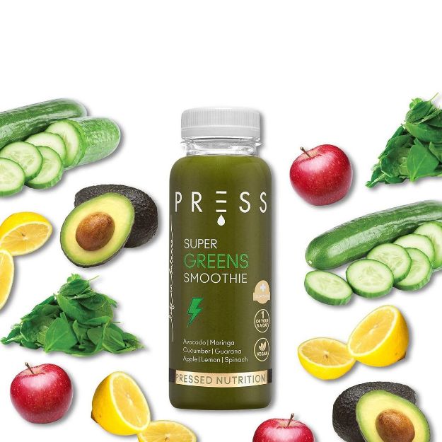 تصویر اسموتی Super Greens را فشار دهید
